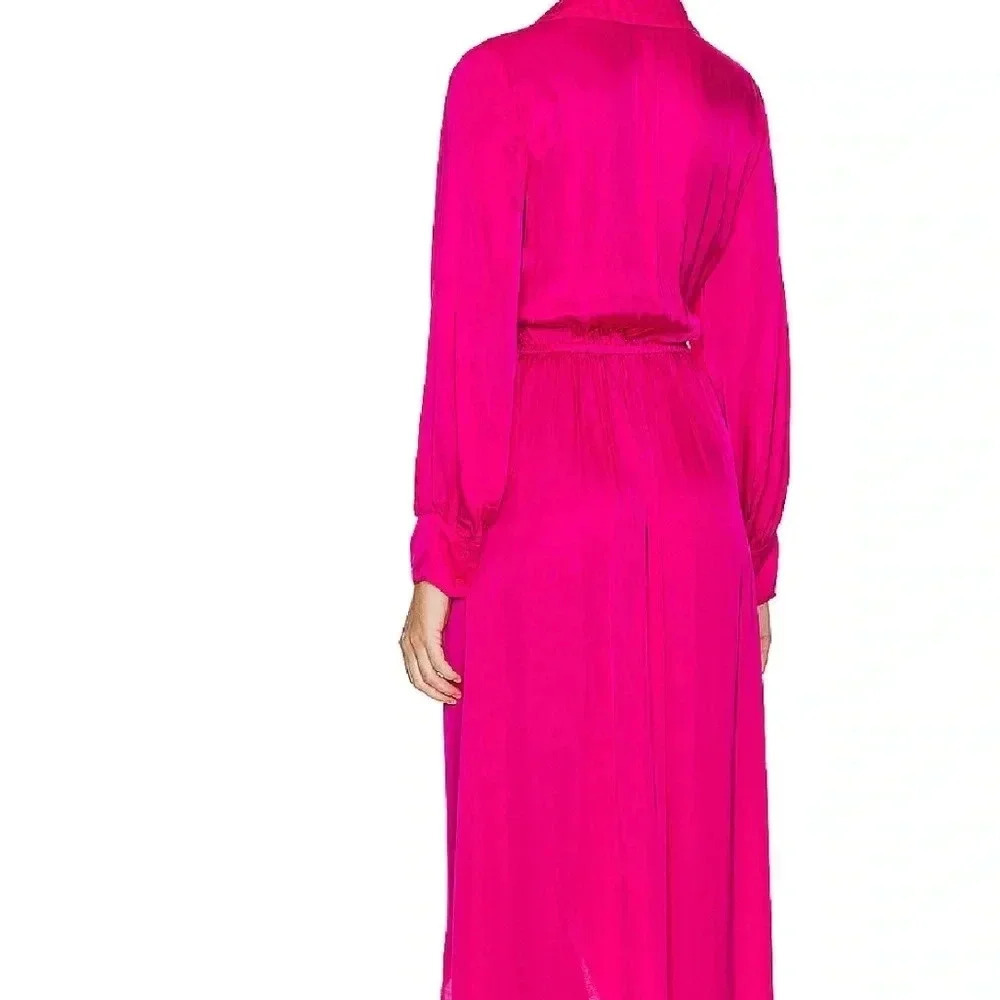 Young Fabulous And Broke Siren Shirt Dress Color Raspberry/ Size Small. - Picture 3 of 11